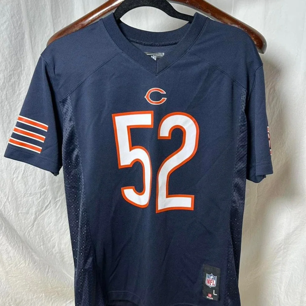 Chicago Bears Khalil Mack Jersey Boys Youth Large (14/16) Navy Blue NFL